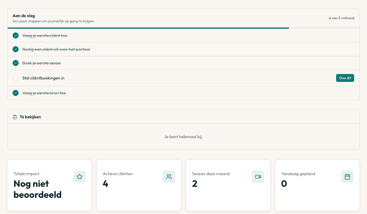 Het coachdashboard